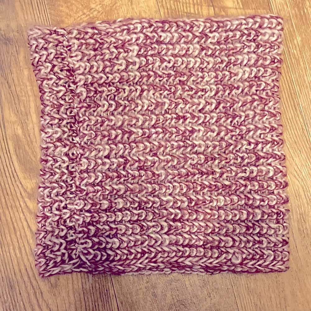 Knit chunky cowl/infinity scarf